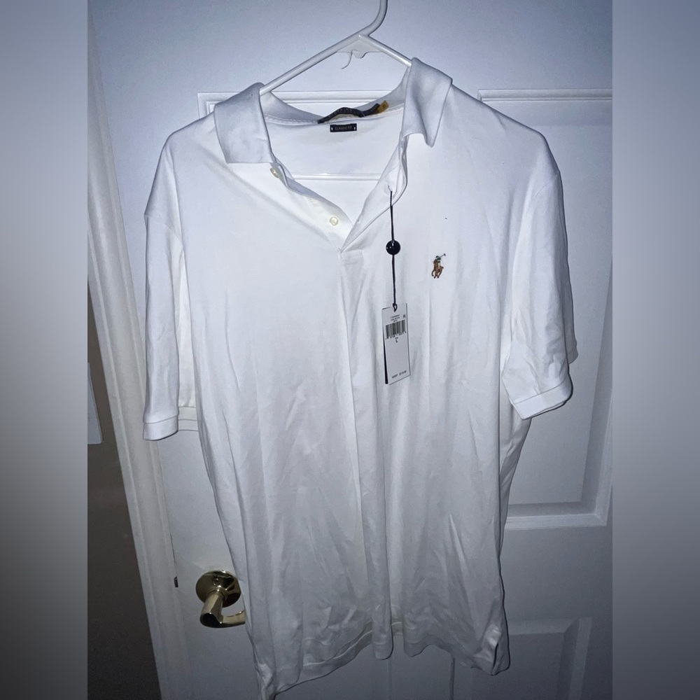 POLO RALPH LAUREN WHITE CLASSIC FIT MESH
